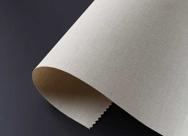 Textured interior window blinds textile