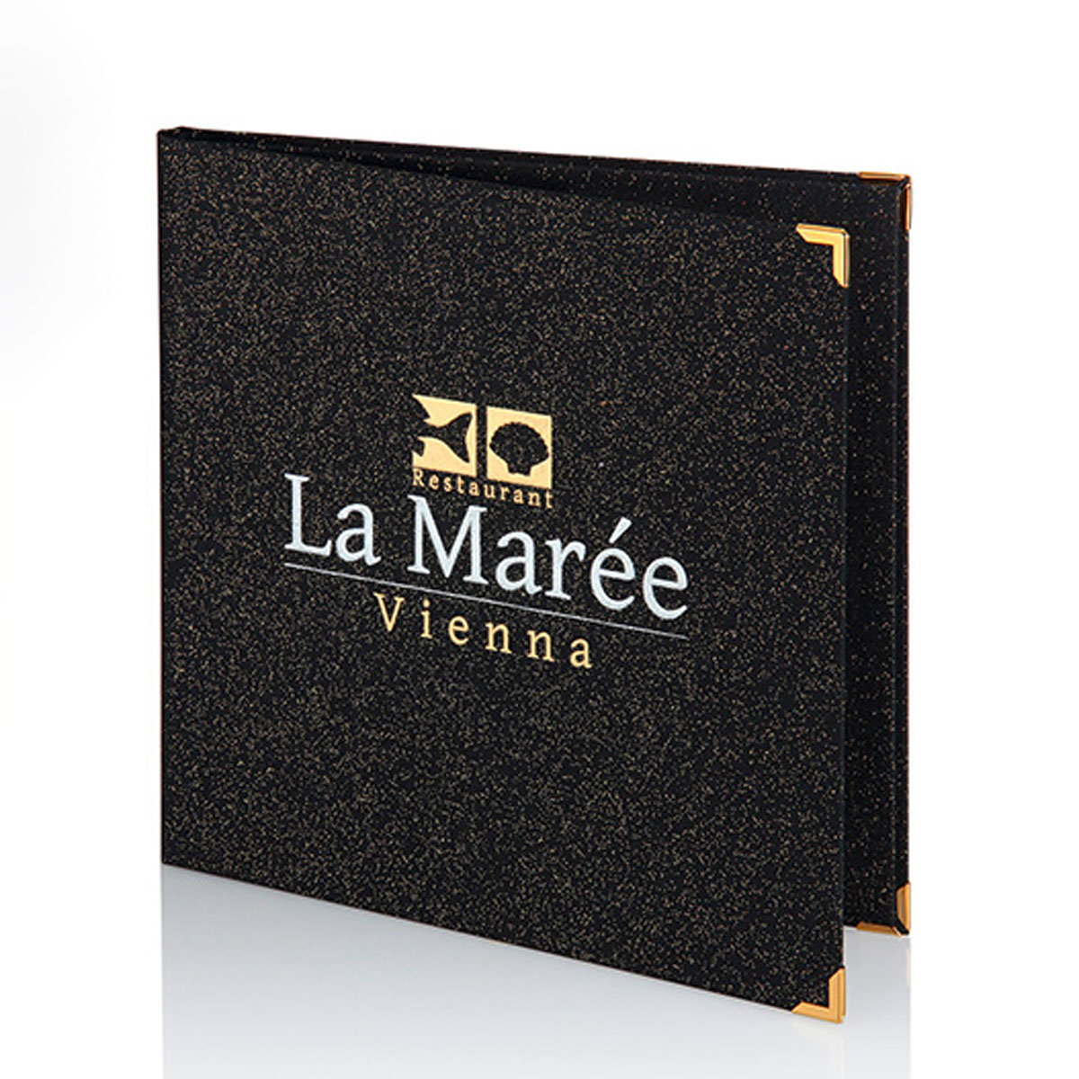 gastrotopcardGlamour-Speisekarte-schwarz-magic-book-cloth-vanheektextiles-menu-card